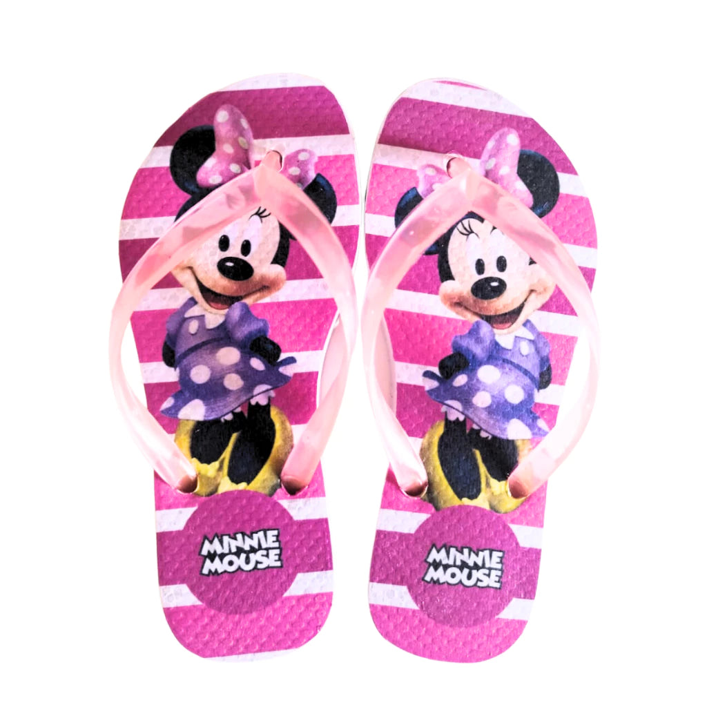 Tênis de Led Infantil Feminino Minnie Mais Chinelo com Relógio e Oculos