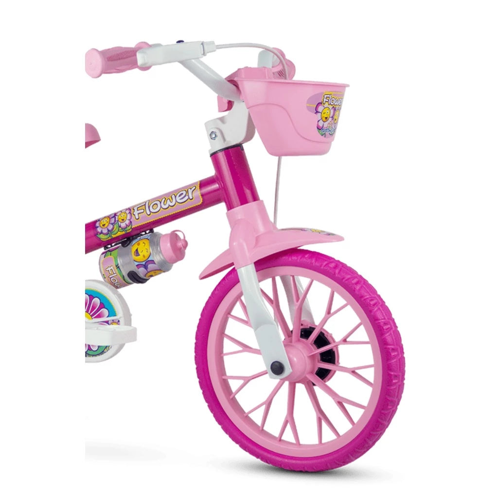 A Compre Já Brasil Indica Bicicleta Bike Criança 2 A 5 Anos Aro 12 Flower Nathor Infantil Rosa C/ Rodinha Menina de 90cm a 1m