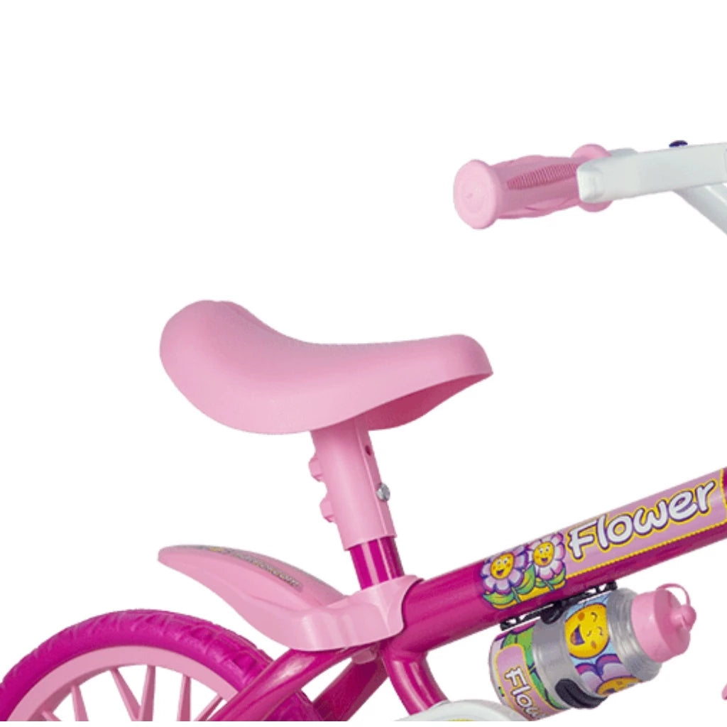 A Compre Já Brasil Indica Bicicleta Bike Criança 2 A 5 Anos Aro 12 Flower Nathor Infantil Rosa C/ Rodinha Menina de 90cm a 1m