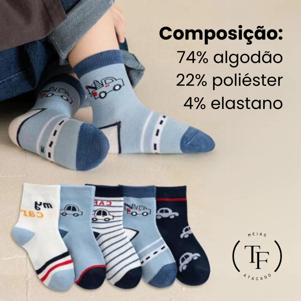 Compre Já Brasil indica KIT 12 PARES DE MEIAS INFANTIL MENINO CRIANCA MASCULINA