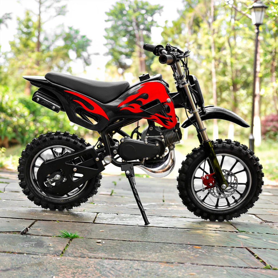 Compre Já Brasil Indica Motinha Cross Motor 2 Tempos a Gasolina 49cc para Criança 3 a 7 anos Freio a Disco