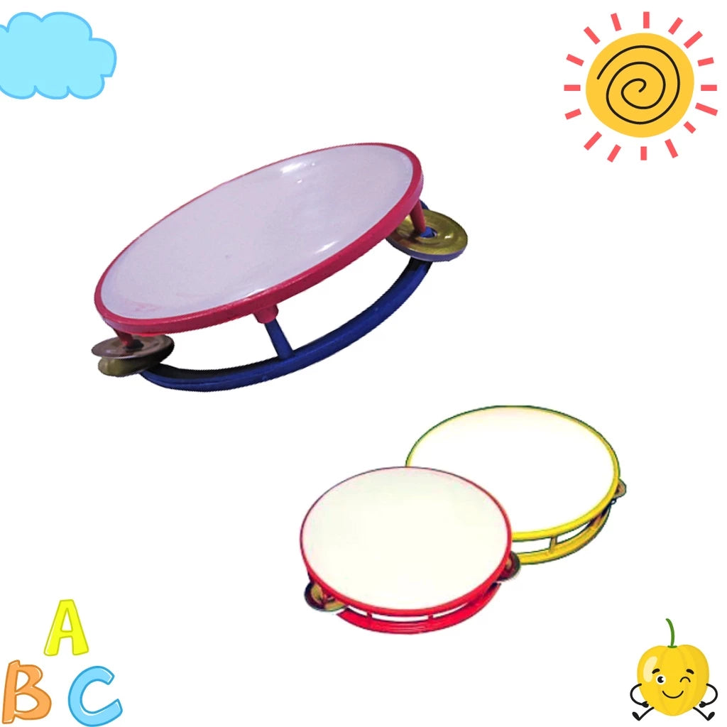 A Compre Já Brasil Indica Kit Musical Brinquedos Educativo C/5 Instrumentos Tambor Violão Pandeiro Flauta Infantil
