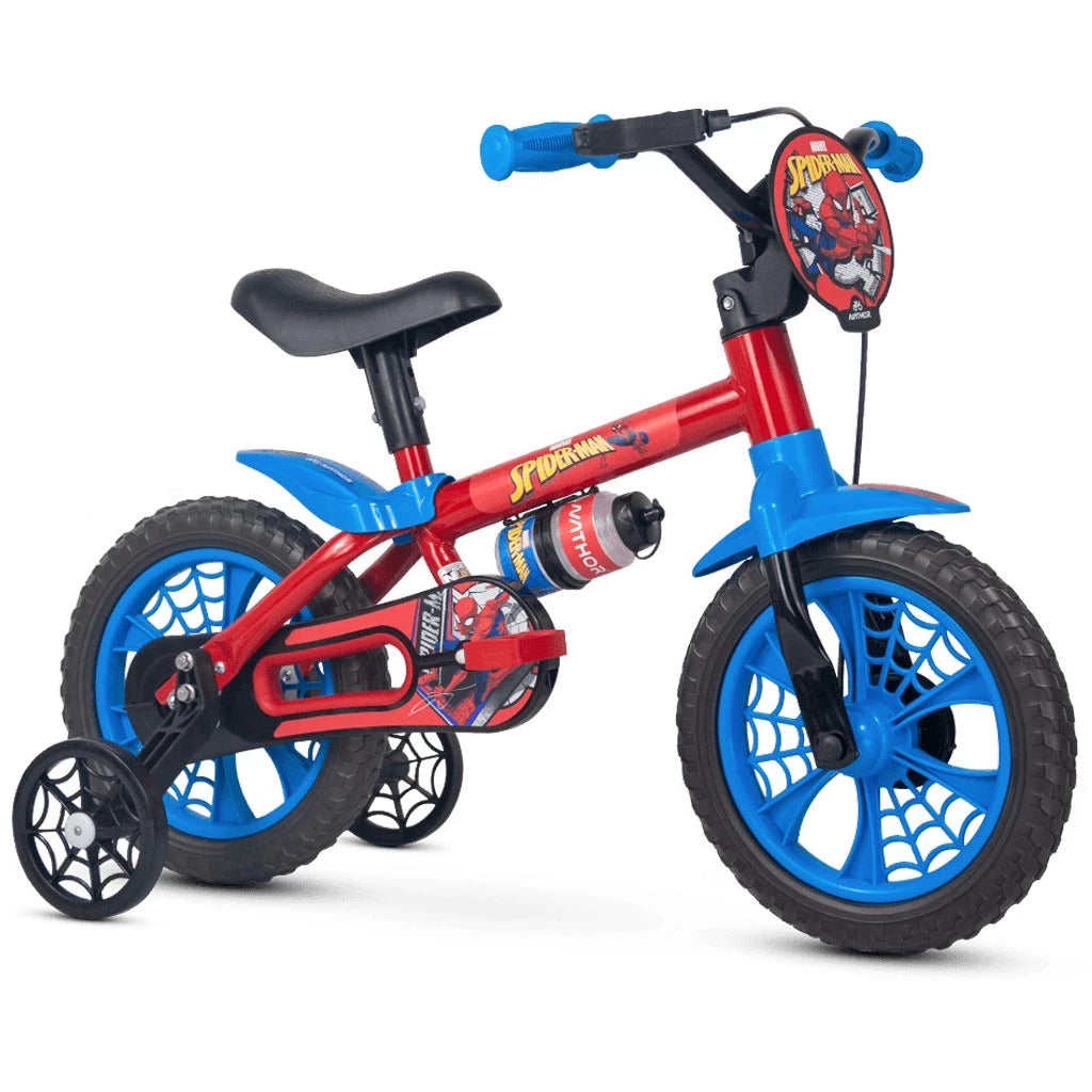 A Compre Já Brasil Indica Bicicleta Infantil Nathor Aro 12 Menino SPIDER MAN HOMEM ARANHA Criança de 90cm a 1 metro 2 A 5 Anos