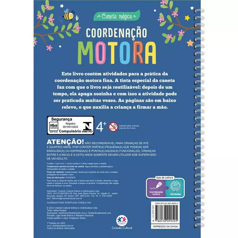 A Compre Já Brasil Indica Livro Caneta Mágica - Coordenacão Motora