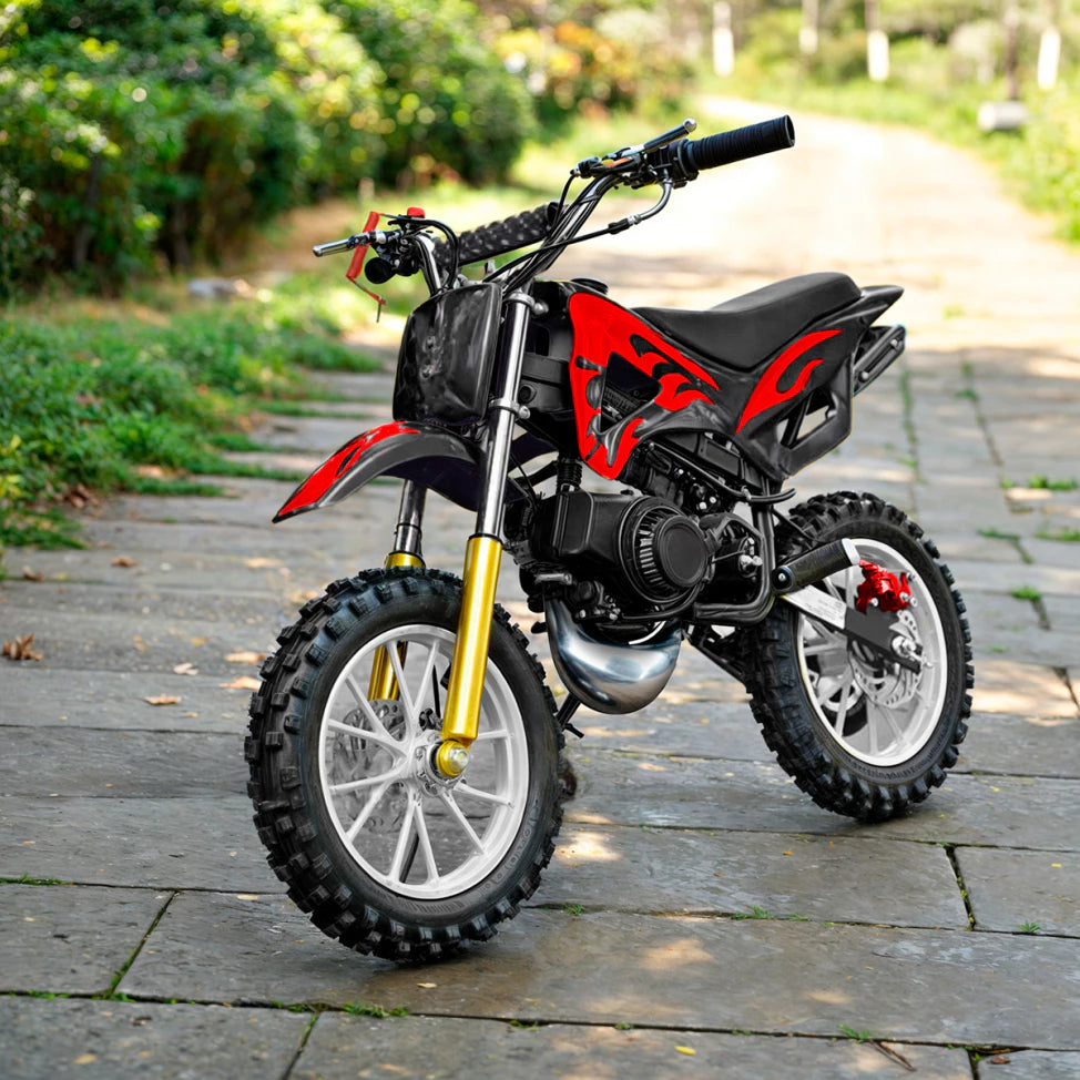 Compre Já Brasil Indica Motinha Cross Motor 2 Tempos a Gasolina 49cc para Criança 3 a 7 anos Freio a Disco