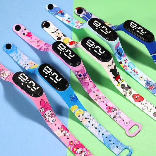 Compre Já Brasil indica Relógio Led Menina Menino À Prova da Água com Desenhos Animados. Ótimo presente para seu Filhos.