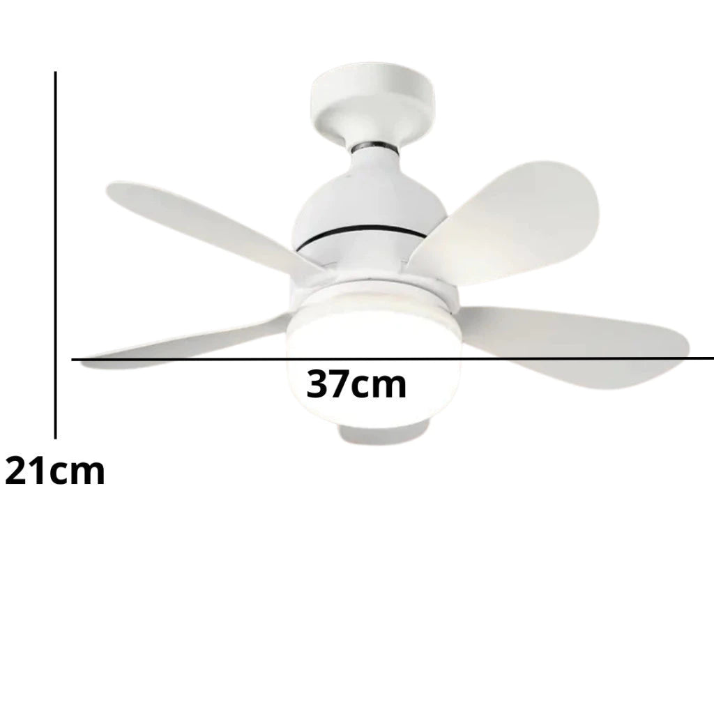 Compre Já Brasil indica Ventilador de teto Com Luz para Pequenos Espaços (6 Hélices) Controle Remoto Bivolt LED 110V-220V