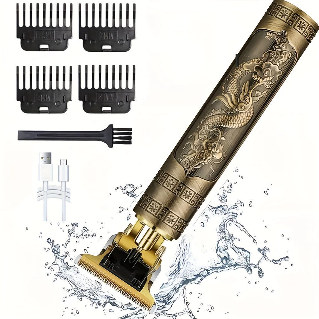 Compre Já Brasil indica Máquina de Barbear Cortar Cabelo Aparador Profissional Barbeador Acabamento Sem Fio Portátil