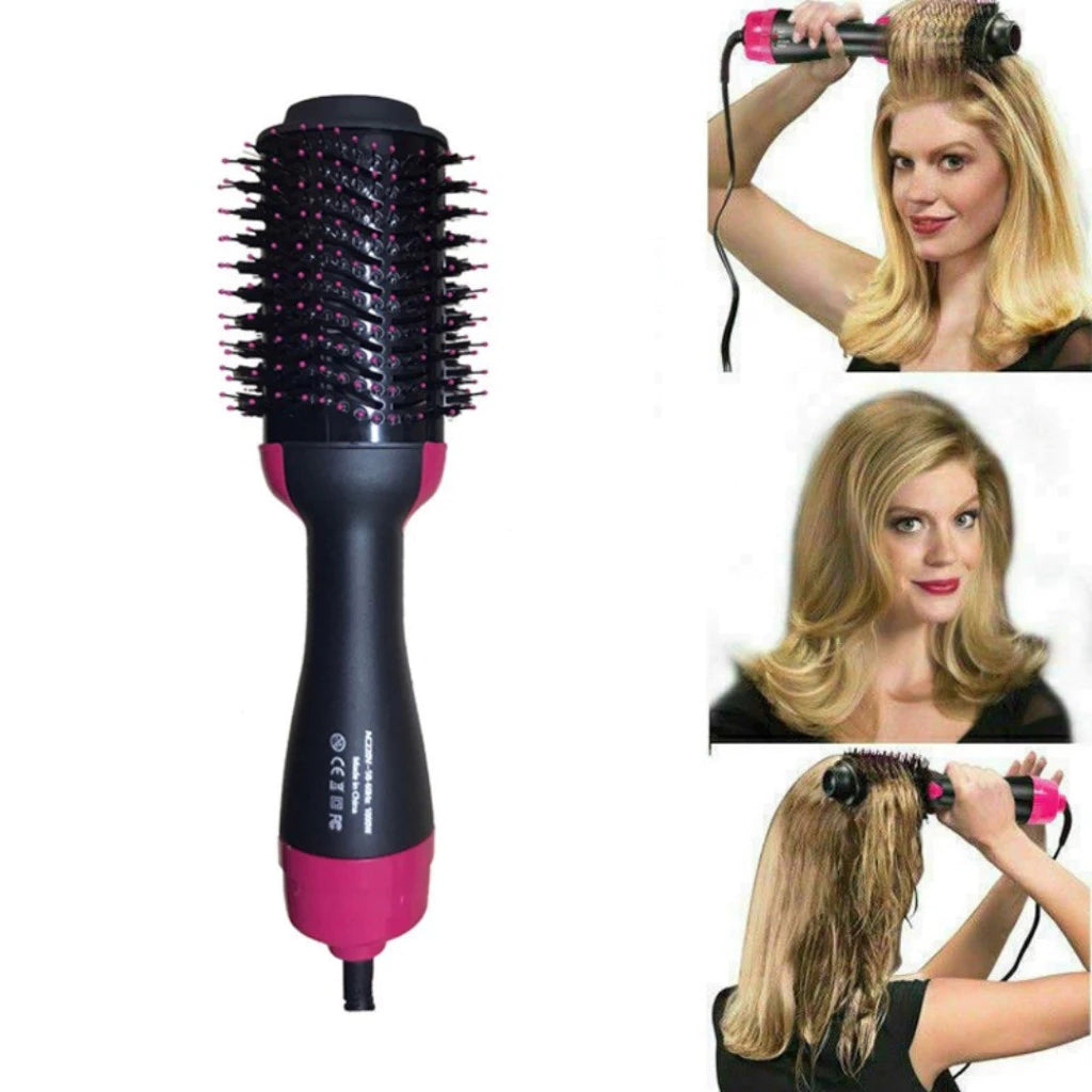 Compre Já Brasil Escova Secadora Alisadora Elétrica Quente Cabelo com 3 em 1 Hair Styler 110v e 220v