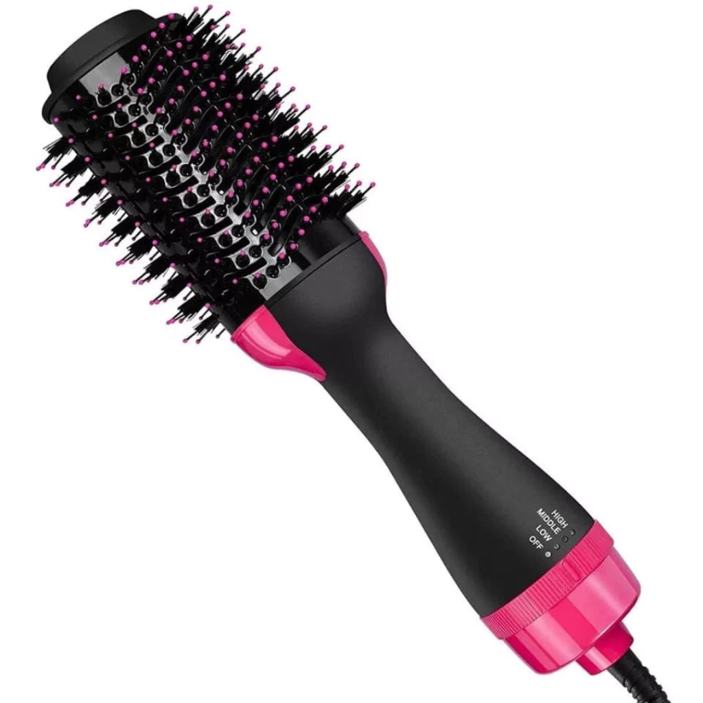 Compre Já Brasil Escova Secadora Alisadora Elétrica Quente Cabelo com 3 em 1 Hair Styler 110v e 220v