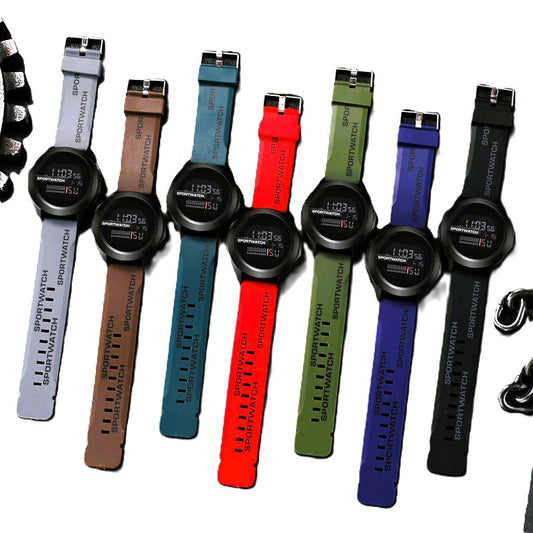 Promoção Pague 1 Leve 2 Relógio Quiksilver Men 'S Watch Band Genuine Digital À Prova D' Água Full Automatic Led Watch ERAV
